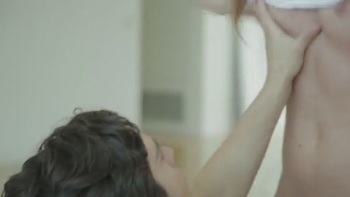 Hanging Tits Handjob